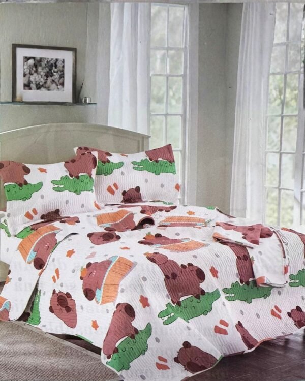 Set cubrecama + sábanas kids 100 % algodón importado 1200 hilos