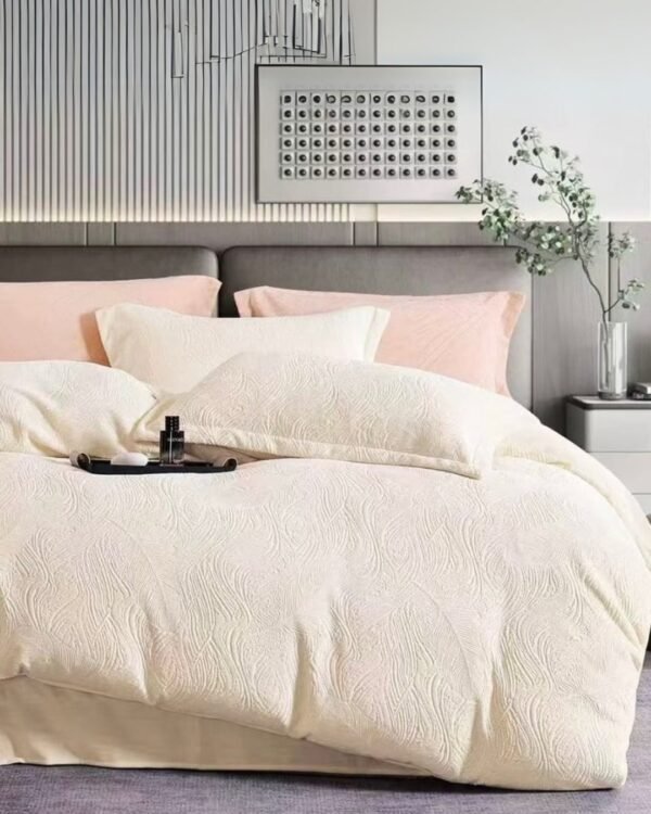 Set edredón alto relieve + sábanas tipo piel