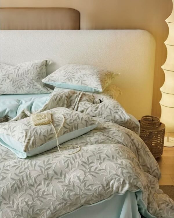 Set edredón alto relieve + sábanas tipo piel