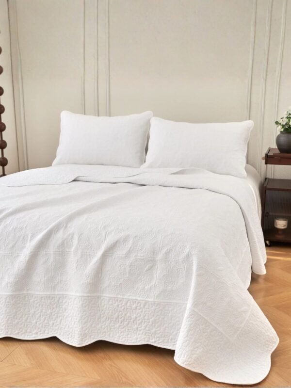 3 Quilt floral 3 piezas 100 % algodón hindú