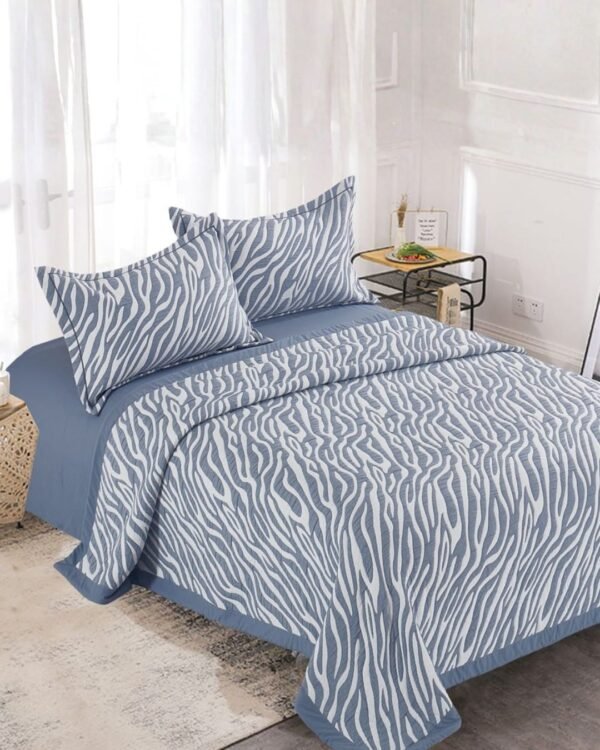 Set quilt bordado 3 piezas 100 % algodón