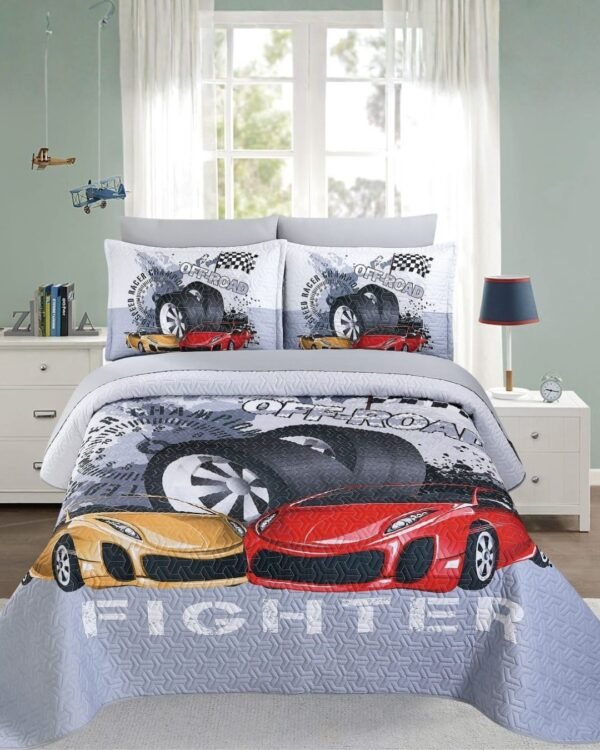 Set quilt 7 piezas kids 100 % algodón 1200 hilos