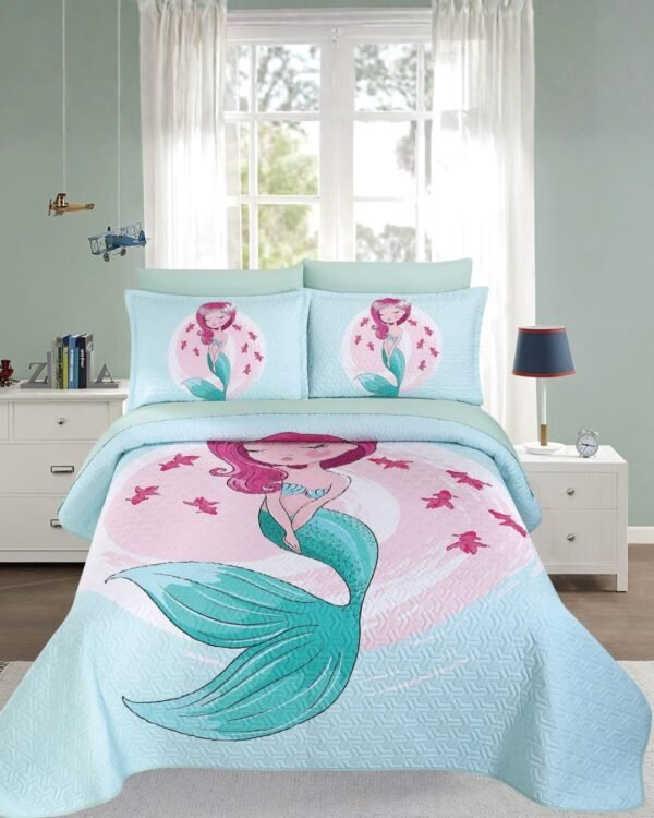 Set quilt 7 piezas kids 100 % algodón 1200 hilos