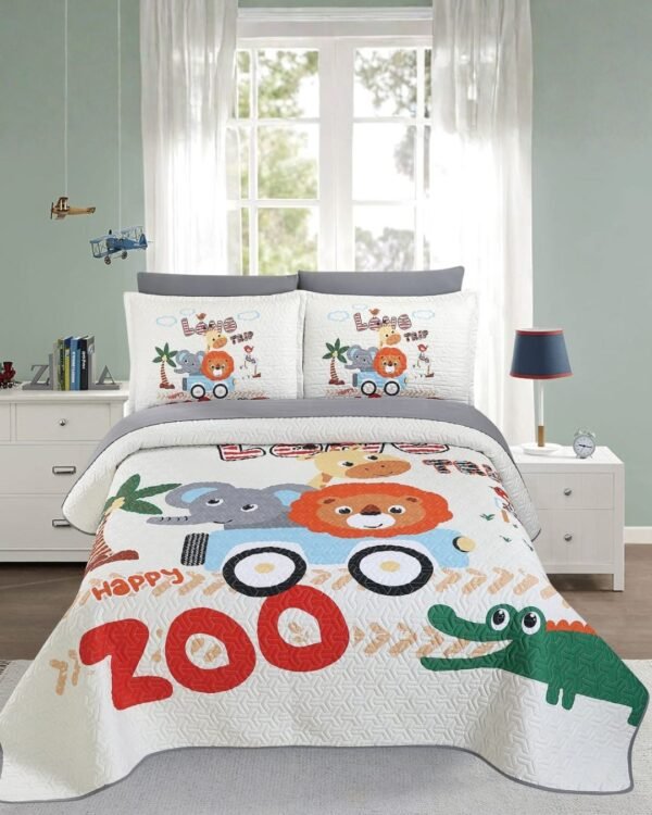 Set quilt 7 piezas kids 100 % algodón 1200 hilos