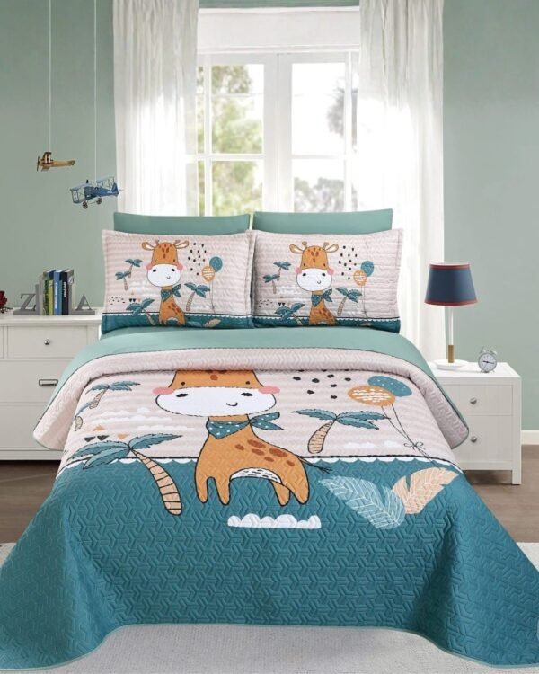 Set quilt 7 piezas kids 100 % algodón 1200 hilos