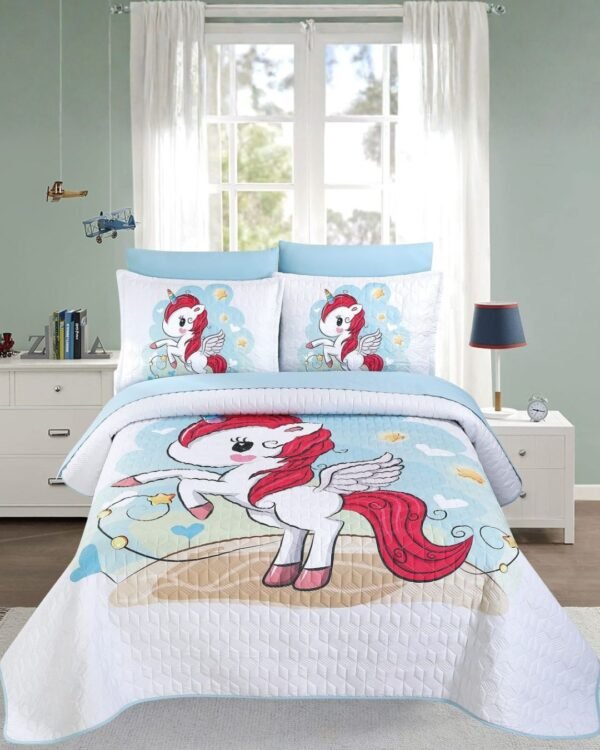 Set quilt 7 piezas kids 100 % algodón 1200 hilos