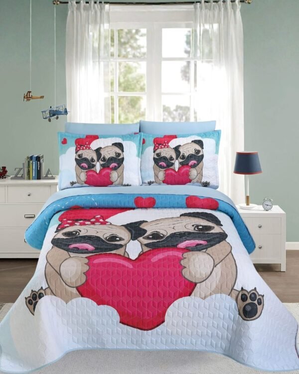 Set quilt 7 piezas kids 100 % algodón 1200 hilos