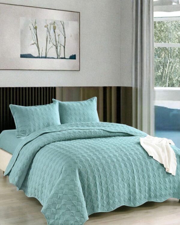 21 Set quilt + sábanas 100 % algodón importado 1200 hilos