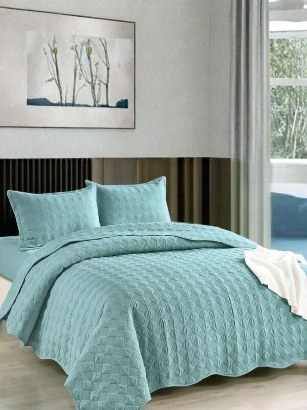 21 Set quilt + sábanas 100 % algodón importado 1200 hilos