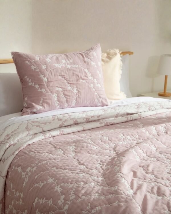 Quilt bordado 3 piezas 100 % algodón