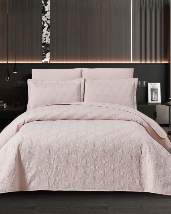 Set cubrecama floral 100 % algodón importado 3500 hilos