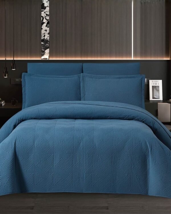 Set cubrecama espiga 100 % algodón importado 3500 hilos