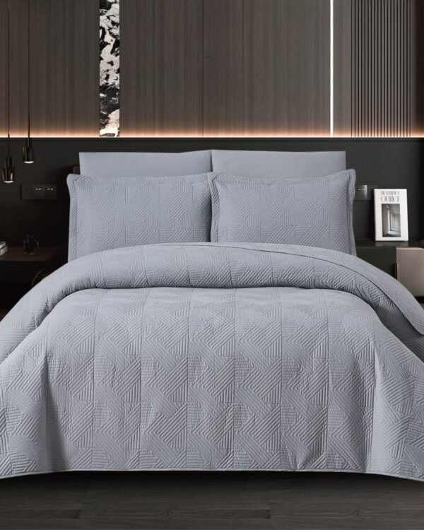 Set cubrecama espiga 100 % algodón importado 3500 hilos