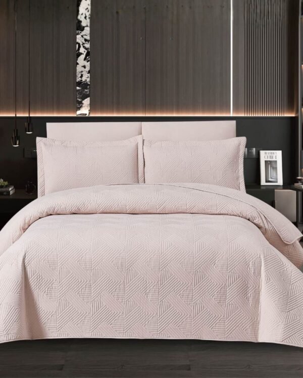 Set cubrecama espiga 100 % algodón importado 3500 hilos