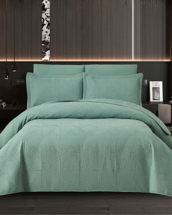 Set cubrecama espiga 100 % algodón importado 3500 hilos