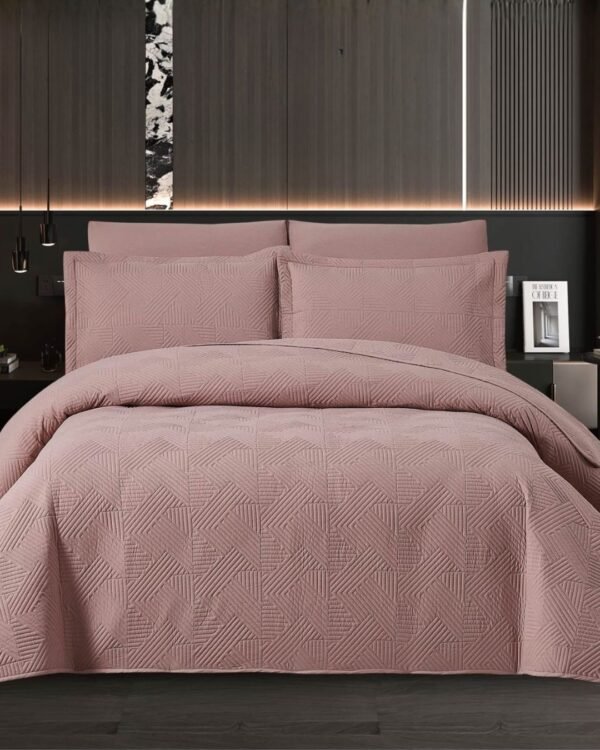 Set cubrecama espiga 100 % algodón importado 3500 hilos