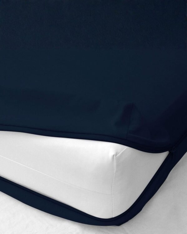 2 Forro de colchón 100 % algodón con cierre