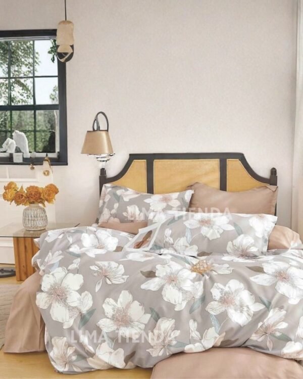 Set edredón + sábanas 100 % algodón importado 1000 hilos