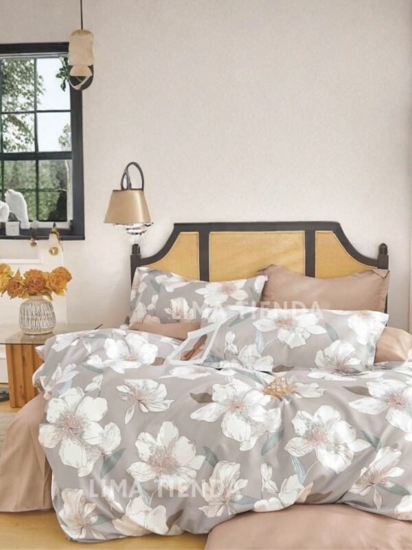 Set edredón + sábanas 100 % algodón importado 1000 hilos