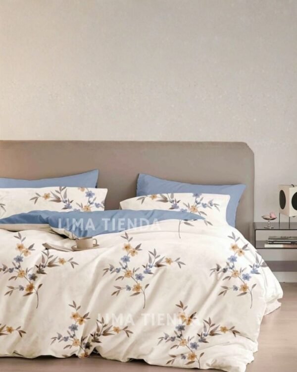 Set edredón + sábanas 100 % algodón importado 1000 hilos