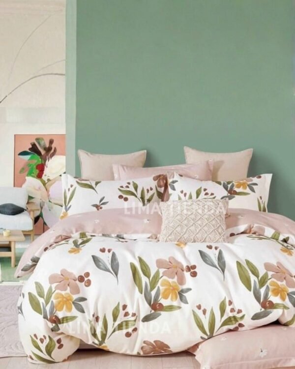 Set edredón + sábanas 100 % algodón importado 1000 hilos