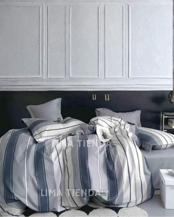 Set edredón + sábanas 100 % algodón importado 1000 hilos