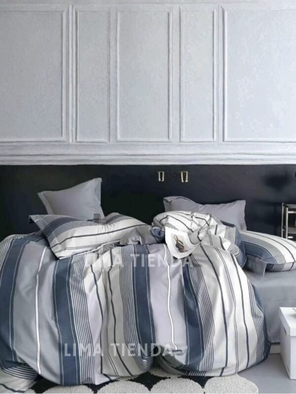 Set edredón + sábanas 100 % algodón importado 1000 hilos