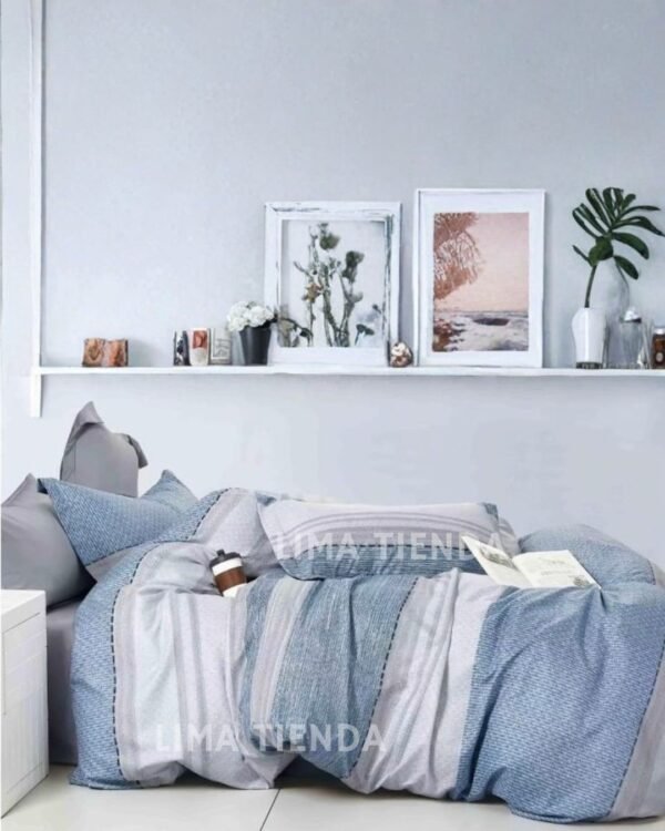 Set edredón + sábanas 100 % algodón importado 1000 hilos