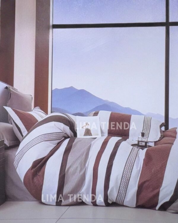 Set edredón + sábanas 100 % algodón importado 1000 hilos